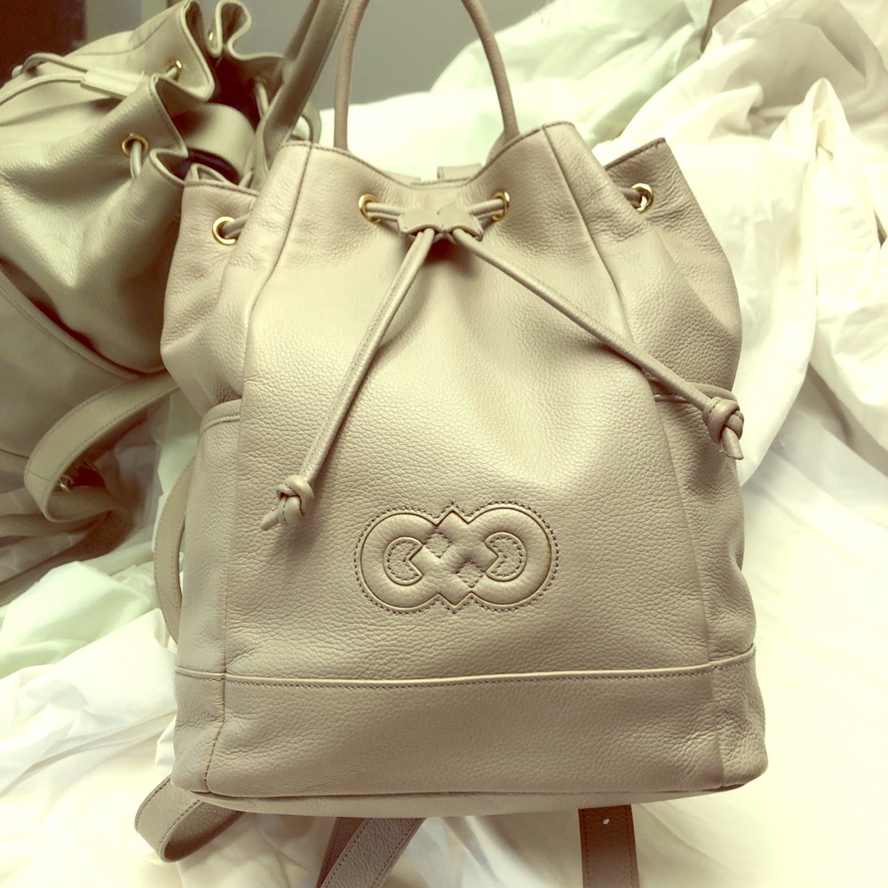 Cole Haan Hayes Leather Backpack - Gray